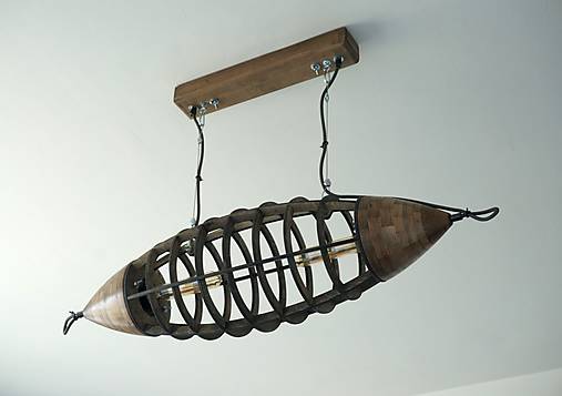 Svietidlá - Luster ZEPPELIN tmavohnedý - 14534621_