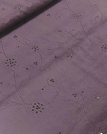 Textil - Menčester s výšivkou a flitrami - 14533501_
