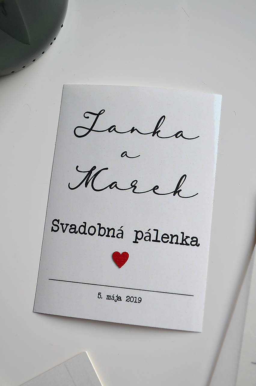 Svadobné oznámenie Transparent neutral (Etiketa (priehľadná fólia) na fľašu)