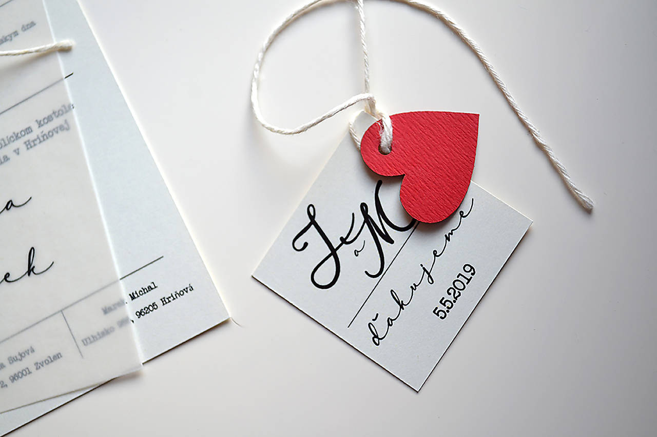 Svadobné oznámenie Transparent neutral (Štítok na fľašu / výslužku)