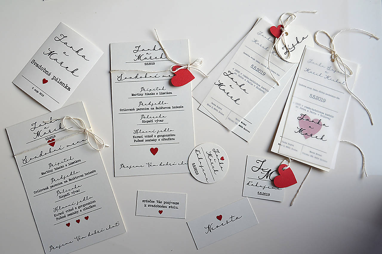 Svadobné oznámenie Transparent neutral