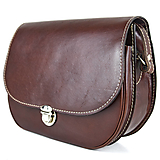 Kabelky - Vintage kožená kabelka v tmavo hnedej farbe - 14536137_
