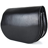 Kabelky - Vintage kožená kabelka so skrytým magnetom v čiernej farbe - 14536201_