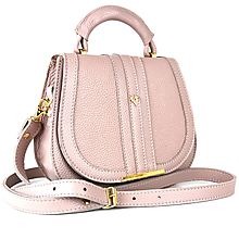 Kabelky - Módna kožená kabelka v ružovej farbe - 14535514_