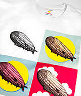 Topy, tričká, tielka - Dámske tričko Warholova vzducholoď - 14534917_