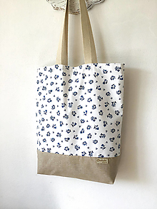 Nákupné tašky - taška Modrá majolika - 14535616_