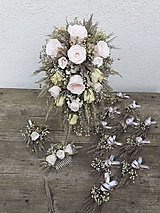 Svadobný set zo sušených kvetov 