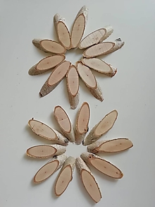 Dekorácie - Brezové lupienky, 2 x (5,5)7 cm, balenie 20 ks - 14537900_