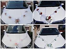 Iné doplnky - Kvetinová šerpa na svadobné auto - 14540841_