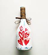 Nádoby - Víno v dekorovanej flaši, motív Všetko najlepšie - 14542663_