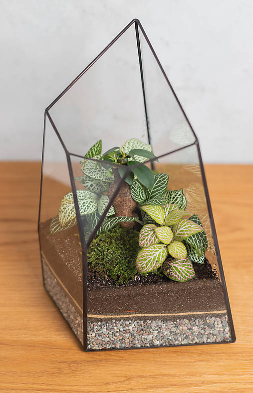 Dekorácie - Rastlinné terárium "SECRET" (Meď/Bronz) - 14541766_