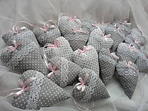 Darčeky pre svadobčanov - Ružovo sivé levanduľové... - 14541808_