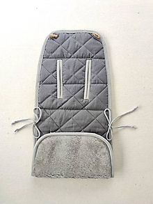 Detský textil - Britax B-agile 4 Podložka do kočíka 100% Merino Top Super wash Grey 100% ľan Elegant Antracit - 14544101_