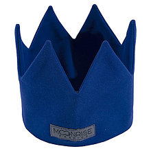 Detské čiapky - Detská korunka kráľovská modrá - 14544323_