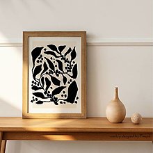 Grafika - Plagát| Matisse| Čierne rastliny 05 - 14545818_