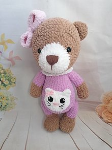 Hračky - Medveď Ružový - 14548150_