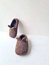 Detské topánky - Vlnené papuče pre deti-zvieratko (21) - 14548320_