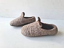 Detské topánky - Vlnené papuče pre deti-zvieratko (21) - 14548375_