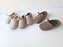 Detské topánky - Vlnené papuče pre deti-zvieratko (21) - 14548402_