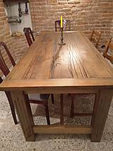 Nábytok - Jedálensky stôl " starý dub 3" - 14547863_