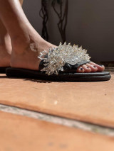 Ponožky, pančuchy, obuv - Crystal Kožené sandále - 14550957_