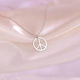 Náhrdelníky - "PEACE" - 14555073_