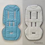 Detský textil - Univerzálna podložka do kočíka Joolz / Bugaboo/ Britax/ Moon/ Thule/ TFK/  100% Merino top super wash Natural na mieru - 14553165_