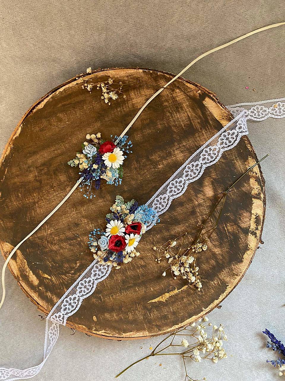 Kvetinový náramok "lúčna pieseň"  