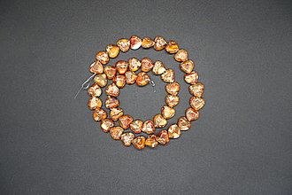 Minerály - Regalit srdiečko (oh) 10x10 (Oranžová) - 14554738_