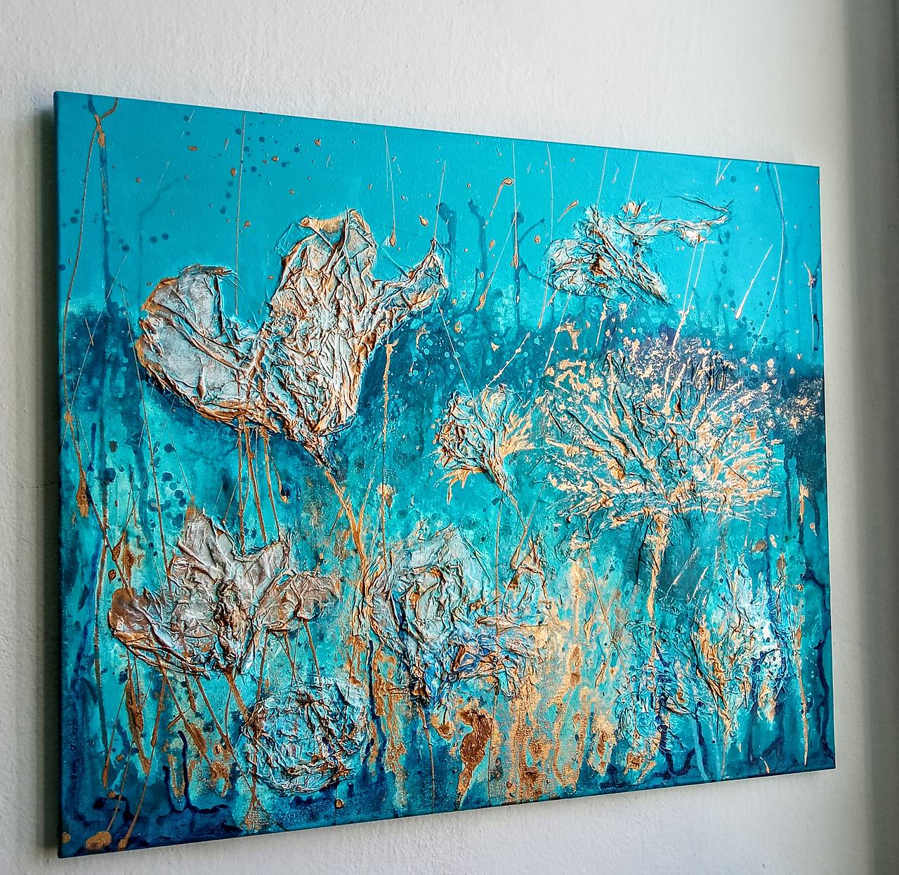 Abstrakt - Tyrkysová lúka  (60x50)