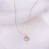 Náhrdelníky - Zlatý náhrdelník s medailónom - 14558135_