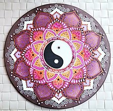 Dekorácie - Mandala šťastného a harmonického vzťahu - 14556630_