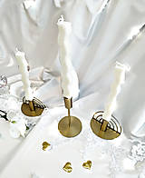 Svietidlá a sviečky - Sviečky na svadobný stôl (vlnovka) - 14558378_