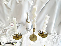Svietidlá a sviečky - Sviečky na svadobný stôl (vlnovka) - 14558381_