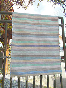 Úžitkový textil - svetlo modrý pásikový - 14560254_