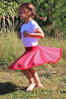 Detské oblečenie - Kolová sukně s bambulkami - v nabídce různé vzory - 14559711_