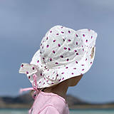 Detské čiapky - Detský klobúk strawberry pink - 14559828_