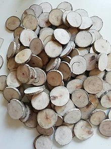 Dekorácie - Drevené plátky z naplaveného dreva - priemer 4,5 - 5 cm - 14559366_