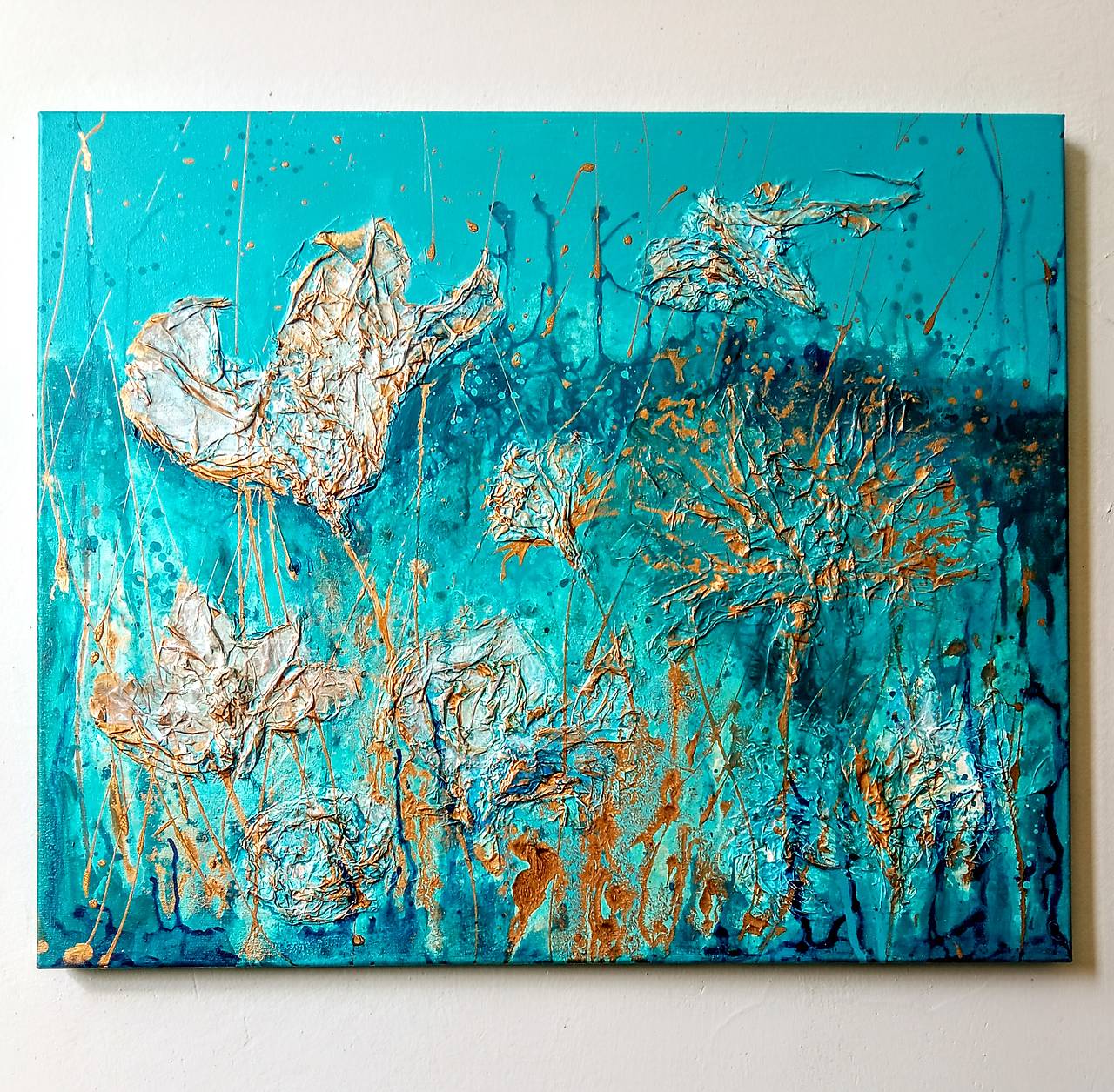 Abstrakt - Tyrkysová lúka  (60x50)