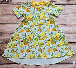 Detské oblečenie - Šaty - pomaranče a citróny - 14562501_