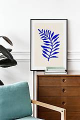Grafika - Plagát| Matisse| modré papradie - 14564518_