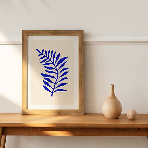 Plagát| Matisse| modré papradie