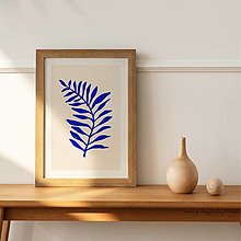 Grafika - Plagát| Matisse| modré papradie - 14564519_