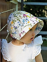 Detské čiapky - Letný detský čepiec letná lúka - 14565640_