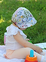 Detské čiapky - Letný detský čepiec letná lúka - 14565641_