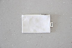 Taštičky - Linorytová kapsička / Basic blok bílá - 14566262_