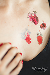 Tetovačky - Dočasné tetovačky - Srdcia (55) - 14565693_