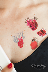 Tetovačky - Dočasné tetovačky - Srdcia (55) - 14565695_