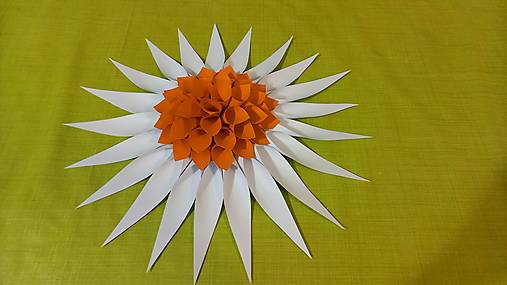 Dekorácie - Margarétka  (Oranžová) - 14565493_