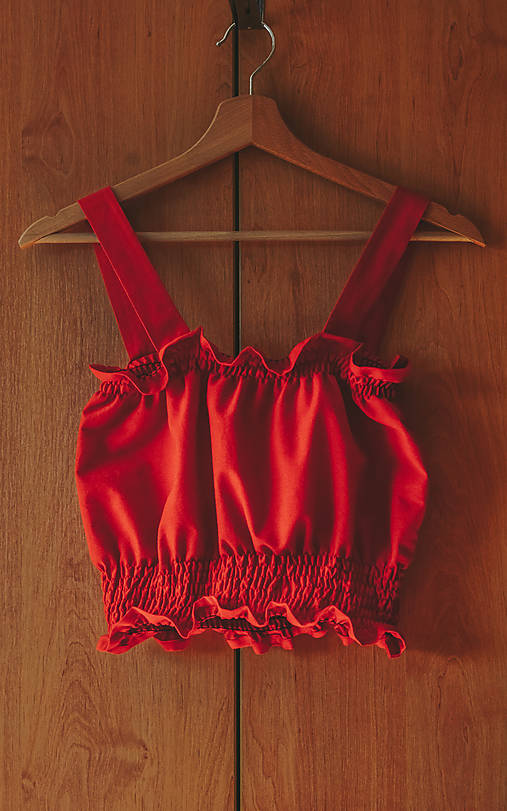 Crop top na ramienka Rosa